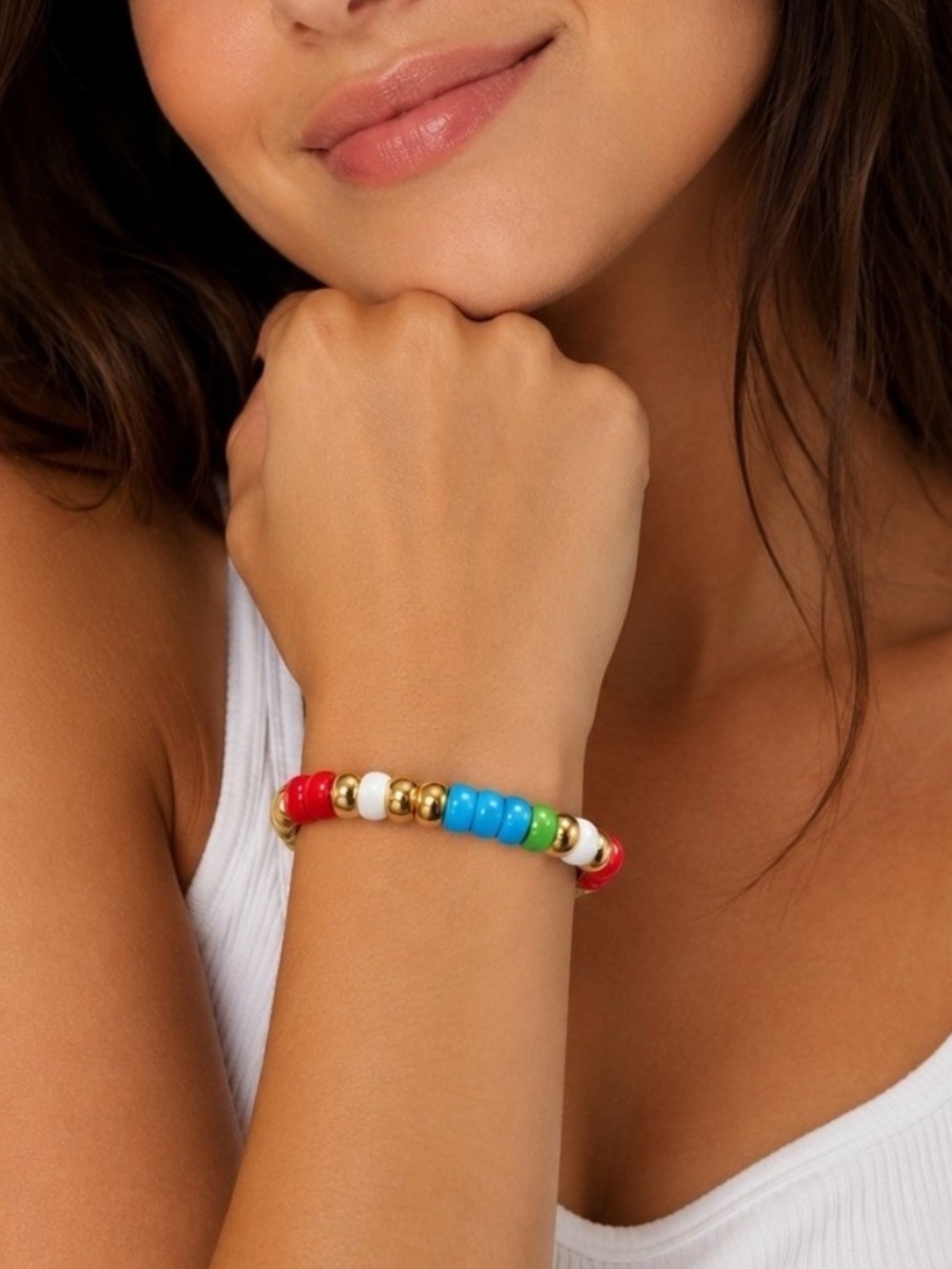 NWT Tuckernuck Multi Beaded Bradley Bracelet colorful